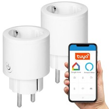 2er Pack I Smart Wi-Fi Funk Steckdose Zwischenstecker I Tuya, Alexa, Google