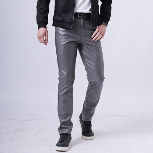 Herren kunstleder hose stretch - herren,
