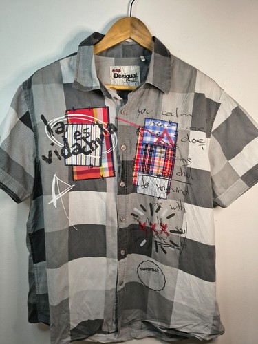 Desigual kurzarmhemd patchwork - desigual,