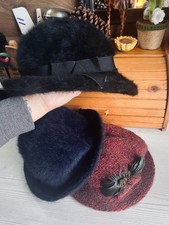 3 Vintage Damenhüte 70er/80er