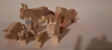 Ostheimer Bauernhoftiere (8 Stück) Schwein, Esel, Kuh, Pferd, Kälber, Katze
