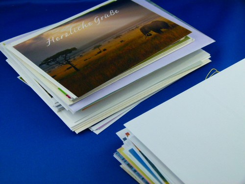Div briefkarten mit - 55, div.