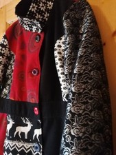 Extravaganter Wintermantel Gr