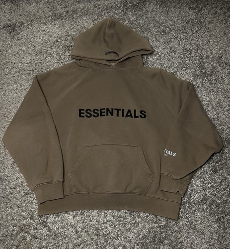 Essential hoodie beige größe - beige,