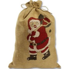 folia Jutesack Weihnachtsmann Sack Nikolausstiefel Kordel Geschenke Weihnachten