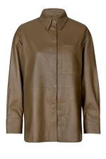 Second Female Lindie Lederhemd in Shitake