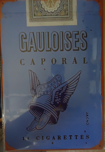 Retro blechschild cauloises - retro,