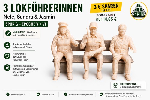 Spur lokführer figurenset - g,