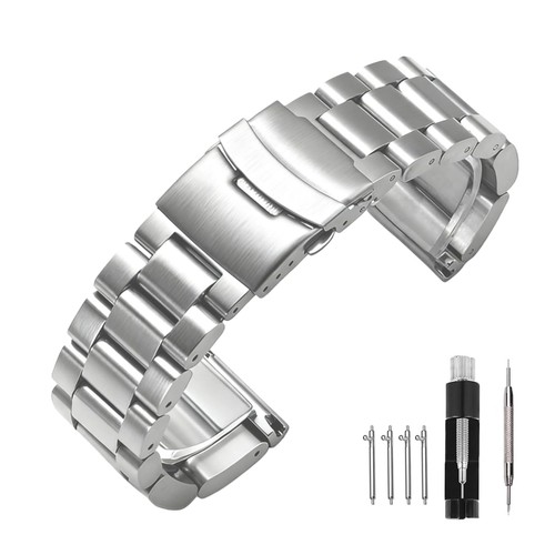 Edelstahl uhrenarmband robust - uhrenarmband,
