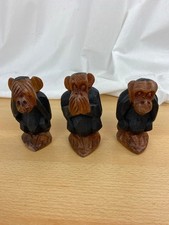 NEU 3er Set Holz Affen