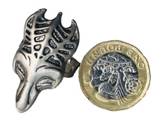 Ring Alien Totenkopf Metall verstellbar ncb