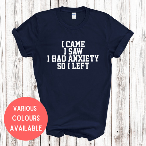 Came saw had anxiety so - i, i