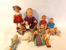 Lot Masse Celluloid Caho Tebu Puppe Puppenmutti Puppenstube Spielzeug Familie