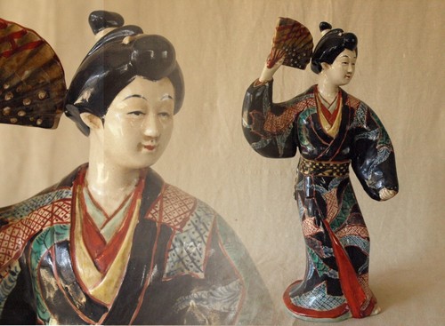 Kutani yaki ware geisha - ware,