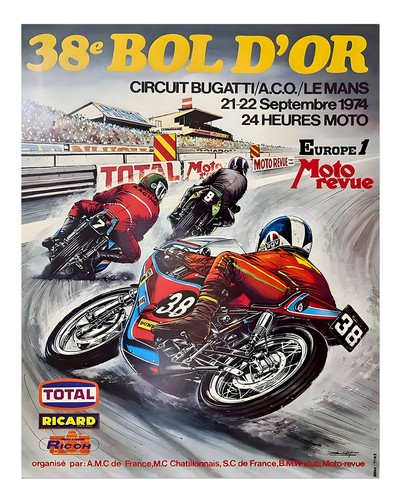 Vintage rennplakat wandkunst - rennplakat,