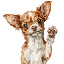 2x Sticker Chihuahua Car