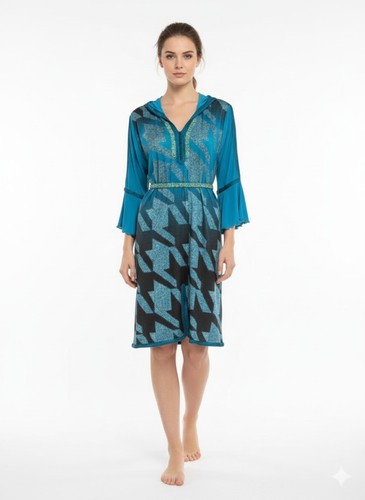 Blau djellaba caftan kneelang - djellaba,