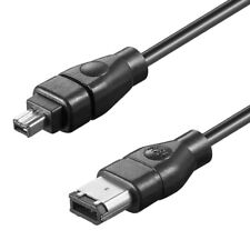 4-pin - 6-pin FireWire Kabel 1,8m IEEE 1394a Stecker 400 Camcorder i.Link ca 2m