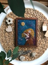 Wollbild mit Märchenmotiv