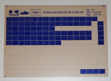 Microfich Ersatzteilkatalog Kawasaki Jet Ski Ultra 150 Typ JH1200 A1-A4 von 9/01