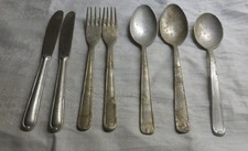 7 Teile DDR Alu Besteck