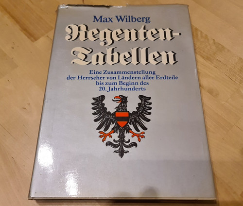 Max wilberg regenten tabellen - wilberg, regenten-tabellen