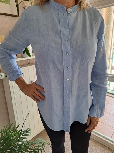 Leinen damen longbluse - damen,