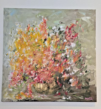 Das Bild "Blumen in goldener