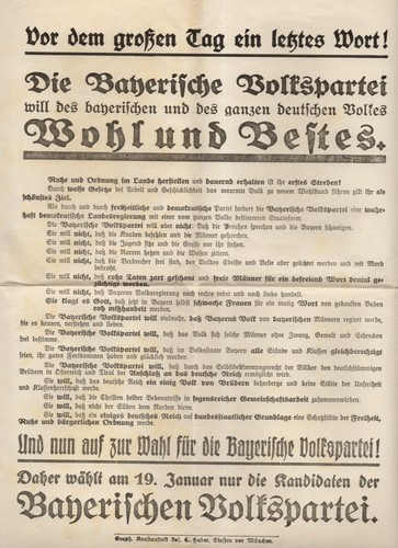 Flugblatt stück bayerische - stück,