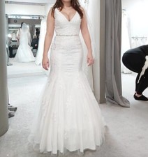 Wed2be Anna Sorrano Fischschwanz Hochzeitskleid - Elfenbein