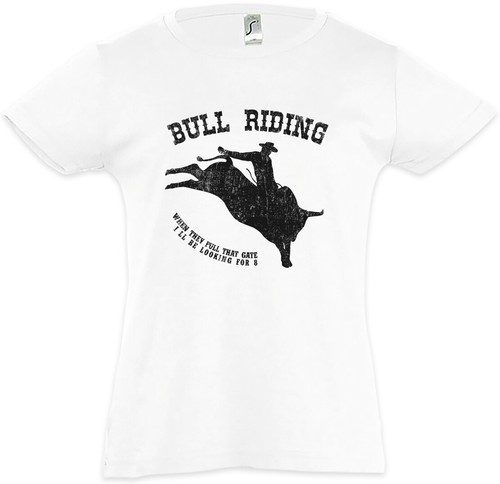 Bull riding kids girls shirt - riding, t-shirt