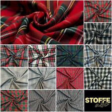 Schottenkaro Stoff Polyester elastisch Tartan Schotten Karo Kariert Bekleidung