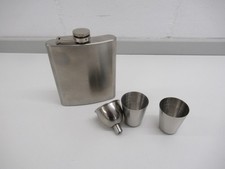 Flachmann Geschenkset Edelstahl poliert 4-teilig