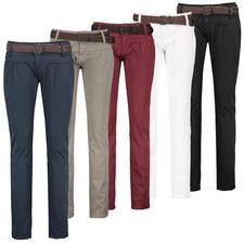 Damen Chino Hose Stoffhose