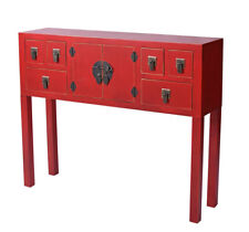 China Konsole Rot Wandtisch Konsolentisch Feng Shui Möbel Sideboard Kommode neu