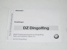 BMW Werkstatt Retourenwunsch