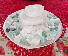 Klaus Drexel Edelsteinbrunnen Kaskade Bergkristall + Fluorit + Bergkristalle