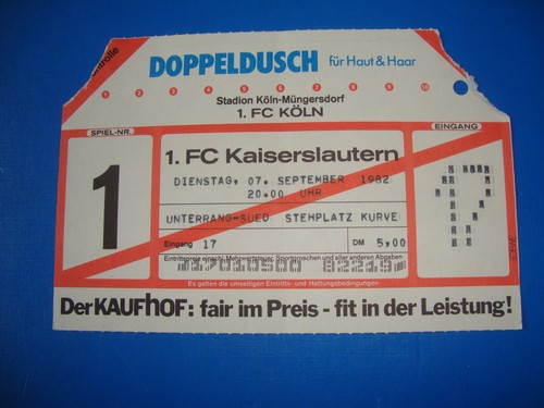 Ticket köln 1 - 1., fc