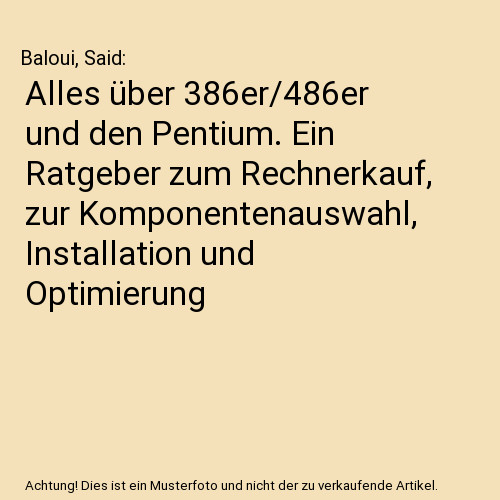 Alles über 386er - /486er, und