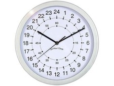 Die verblüffende Wanduhr mit 24 Stunden auf dem Ziffernblatt - 24 Hour Clock