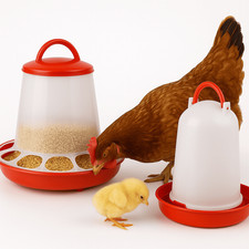 Futterautomat + Tränke Set