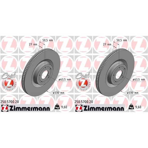Zimmermann bremsscheiben - 2x,