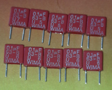 10x  WIMA Kondensator 0,1uF  63 Volt 5mm Metallisierter Polyester-Kondensator MK