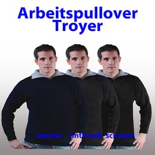 Arbeitspullover Troyer Arbeitstroyer strapazierfähig schwarz Gr. M L XL XXL 3XL´