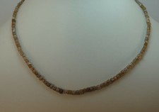 facettierte  braun würfelform Diamanten Kette