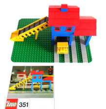Lego LEGOLAND SET 351 load hopper with Truck Kieswerk Original BA 1971 165 Teile