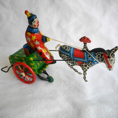 Blechspielzeug clown auf - blechspielzeug,