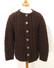 Herren Trachten Zopf Strickjacke Grösse M Landhaus Schurwolle ZD538