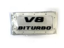 Mercedes-AMG Schriftzug Typo "V8 BITURBO" schwarz  - A4638175000 - W463 G-Klasse