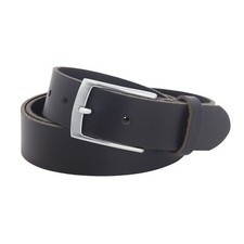 Gürtel leder schwarz 5cm - leder,